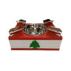 Ashtray Lebanon 4 Cigars Rest Printed Leather 3D Lebanese Flag - Image 2