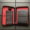 Leather series - black and red cigar travel case - Image 2