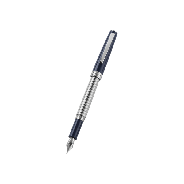 Armonia Duetto Fountain Pen, Steel, Dark Blue Medium - Image 2