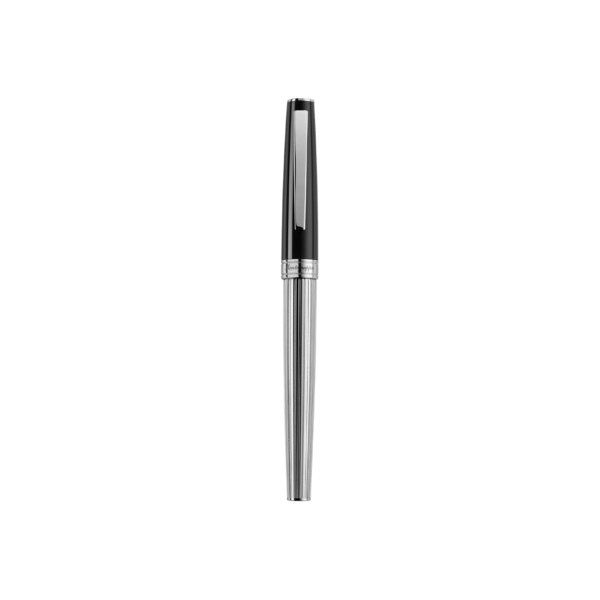 Armonia Duetto Fountain Pen, Steel, Black Medium
