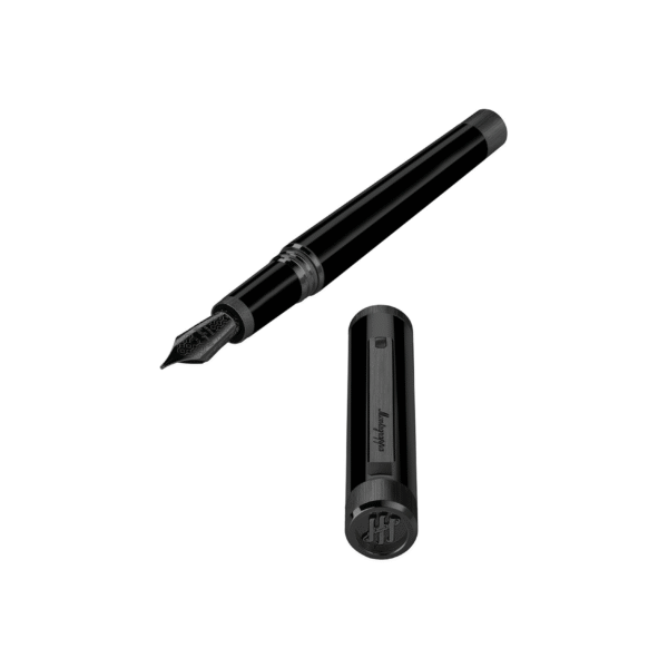 Zero Fountain Pen, Ultra Black IP, Steel Nib Medium - Image 2