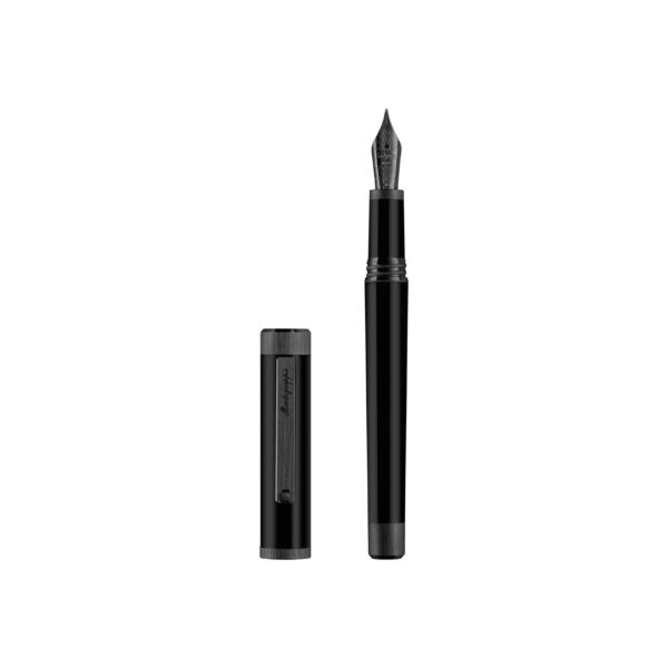 Zero Fountain Pen, Ultra Black IP, Steel Nib Medium - Image 3