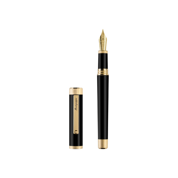 Zero Fountain Pen, Yellow Gold IP, Steel Nib Medium - Image 4