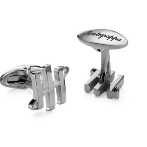 Ambigram Cufflinks, Steel