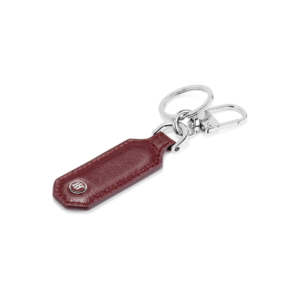 Rectangular Keyring, Bordeaux Saffiano