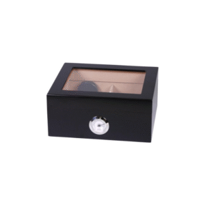 Humidor Black matt top with glass window