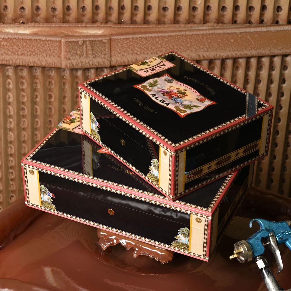 Flor de Alba – 110 Cigars black Sycamore - Image 4