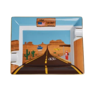 Porcelain Ashtray Road 66