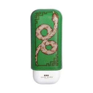 Leather Case for 2 Cigars Snake
