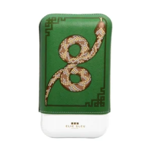 Leather Case for 3 Cigars Snake